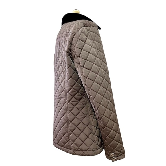 Women’s Quilted Calvin Klein Puffer Coat Olive Green Size XS - Picture 2 of 10